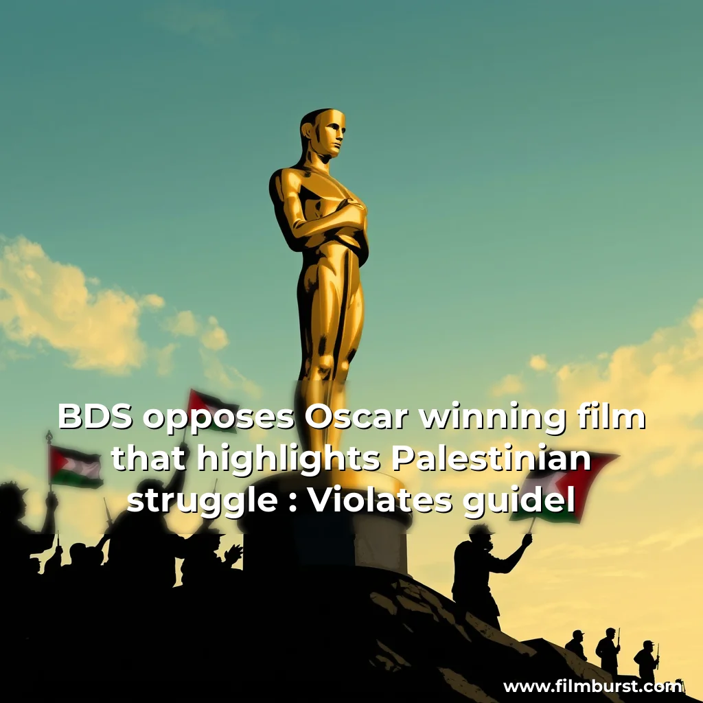 Read more about the article BDS opposes Oscar  winning film that highlights Palestinian struggle : Violates guidel