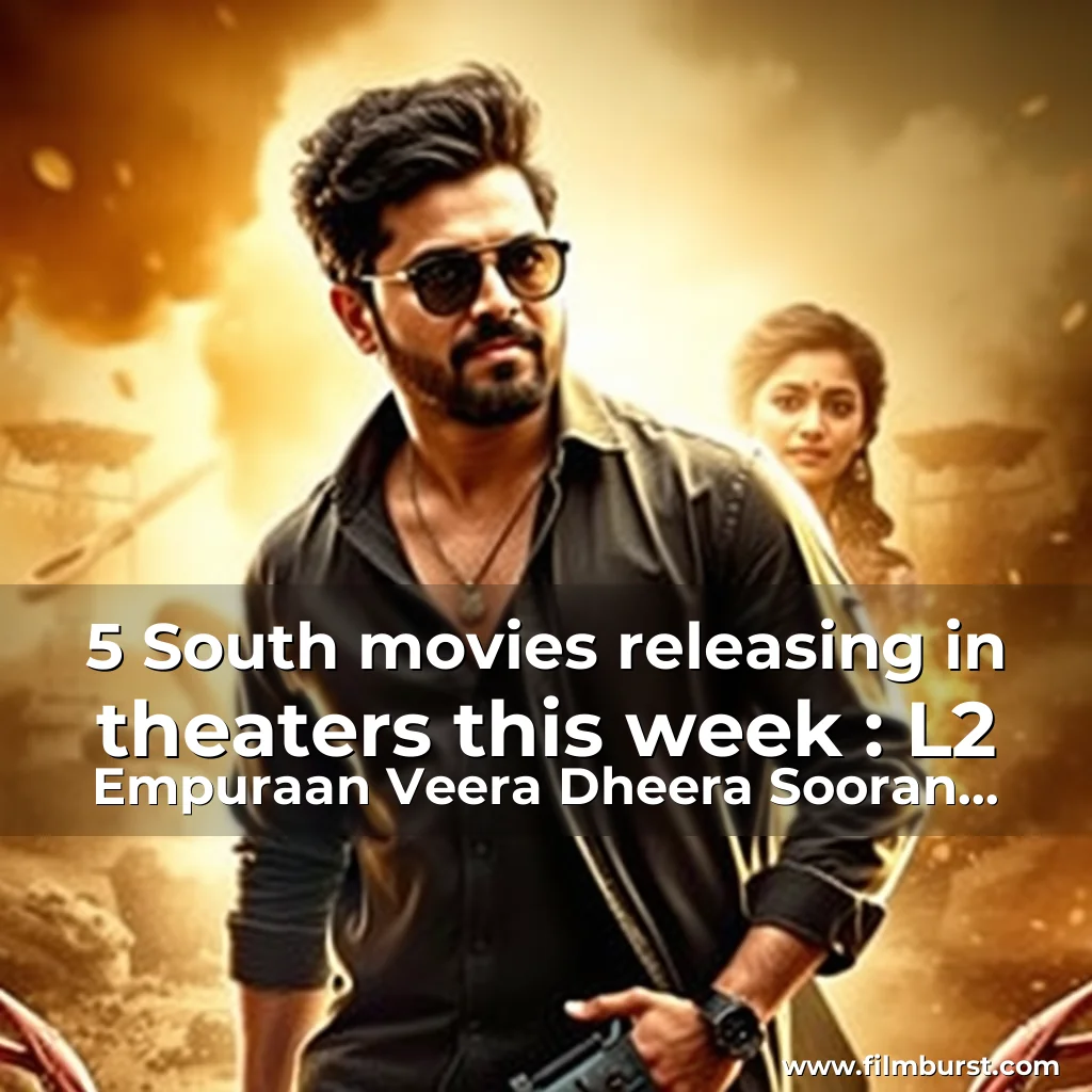Read more about the article 5 South movies releasing in theaters this week : L2 Empuraan  Veera Dheera Sooran  Robinhood and more