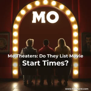 Artistic representation for Mo Theaters: Do They List Movie Start Times?