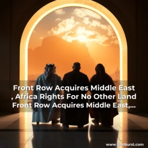 Artistic representation for Front Row Acquires Middle East , Africa Rights For No Other Land Front Row Acquires Middle East, Africa Rights For No Other Land!