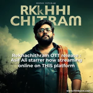 Artistic representation for Rekhachithram OTT release : Asif Ali starrer now streaming online on THIS platform