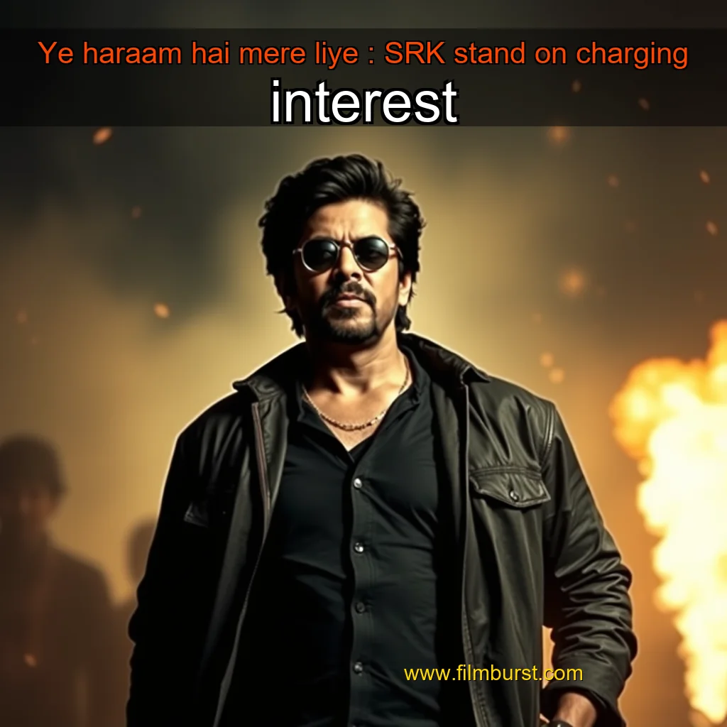 Read more about the article Ye haraam hai mere liye : SRK stand on charging interest