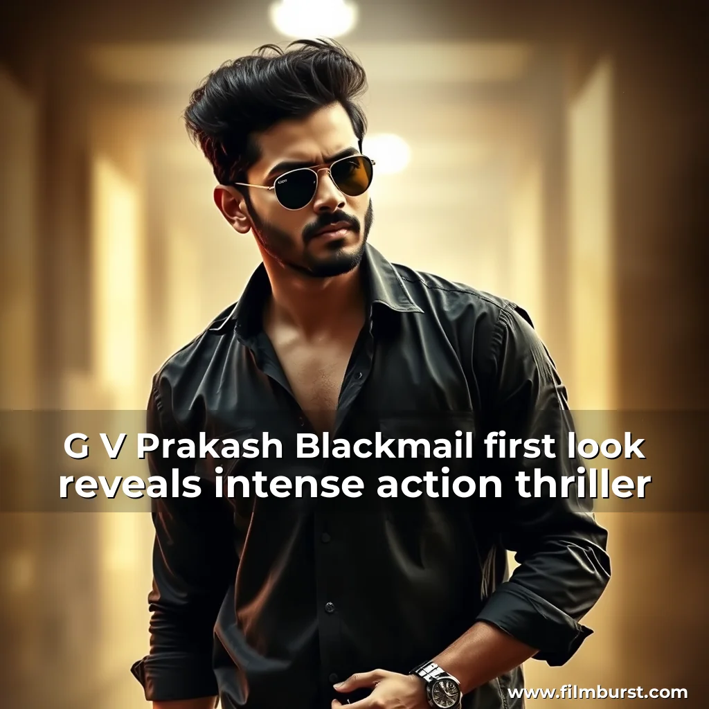 Read more about the article G V Prakash Blackmail first look reveals intense action thriller