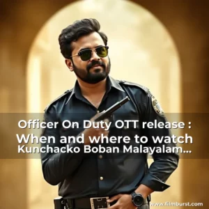 Artistic representation for Officer On Duty OTT release : When and where to watch Kunchacko Boban Malayalam action thriller