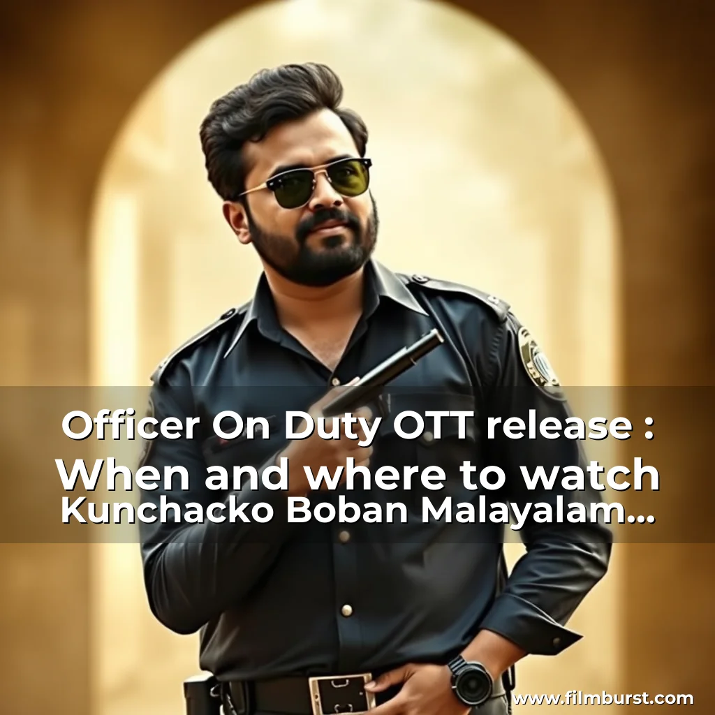 Read more about the article Officer On Duty OTT release : When and where to watch Kunchacko Boban Malayalam action thriller