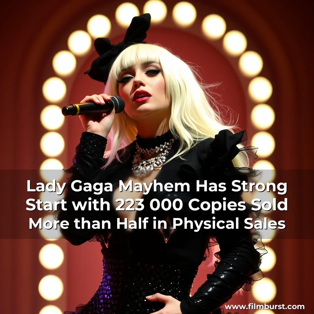Read more about the article Lady Gaga Mayhem Has Strong Start with 223  000 Copies Sold  More than Half in Physical Sales