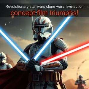 Artistic representation for Revolutionary star wars clone wars: live-action concept film triumphs!
