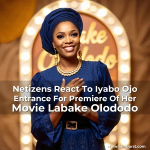 Artistic representation for Netizens React To Iyabo Ojo Entrance For Premiere Of Her Movie Labake Olododo