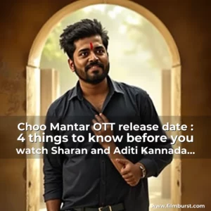 Artistic representation for Choo Mantar OTT release date : 4 things to know before you watch Sharan and Aditi Kannada horror comedy film online