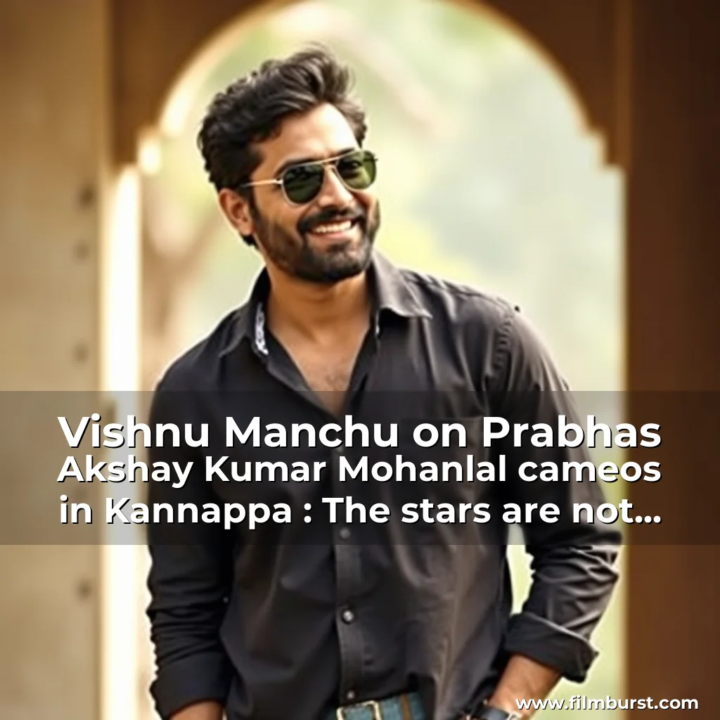 Read more about the article Vishnu Manchu on Prabhas  Akshay Kumar  Mohanlal cameos in Kannappa : The stars are not just there for namesake