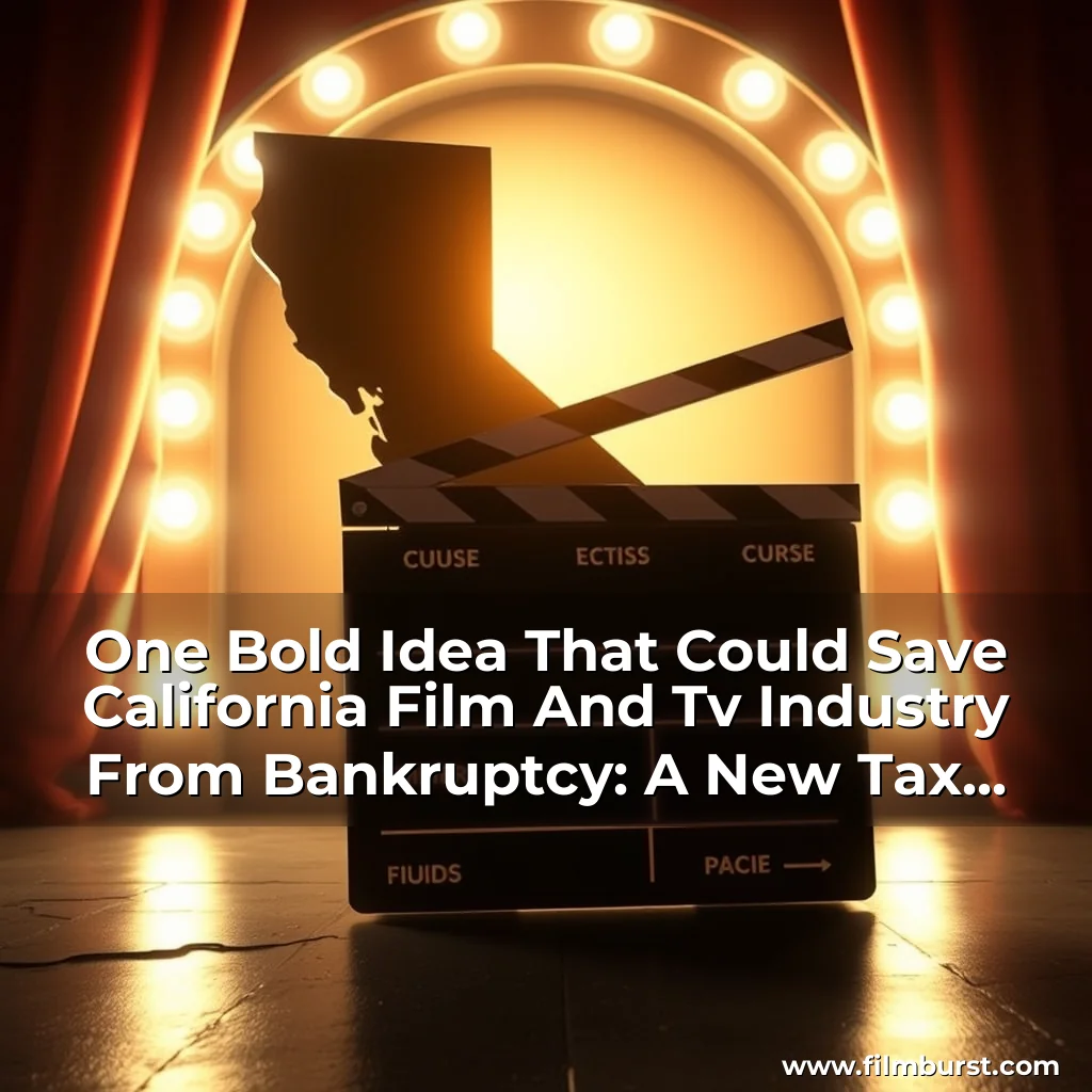 Read more about the article One Bold Idea That Could Save California Film And Tv Industry From Bankruptcy: A New Tax Credit System!