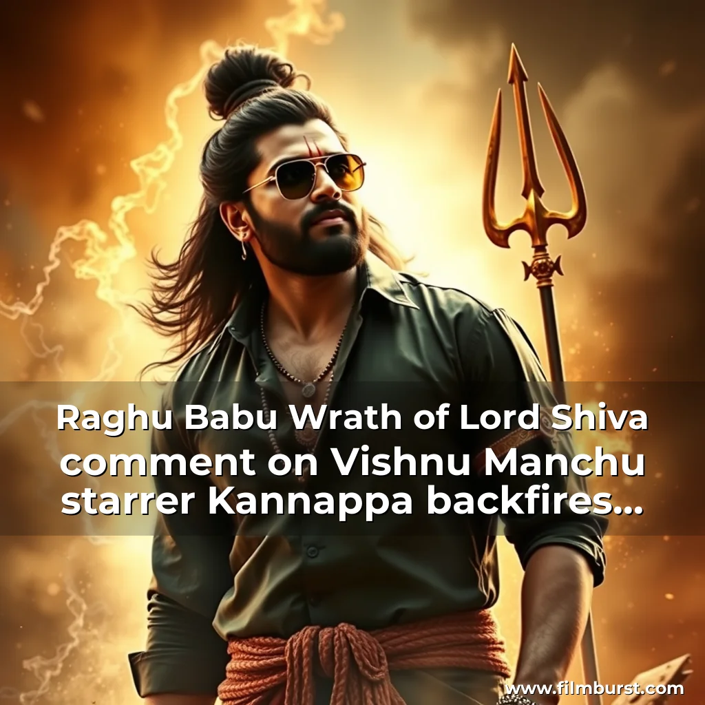 Read more about the article Raghu Babu Wrath of Lord Shiva comment on Vishnu Manchu starrer Kannappa backfires  netizens troll mercilessly