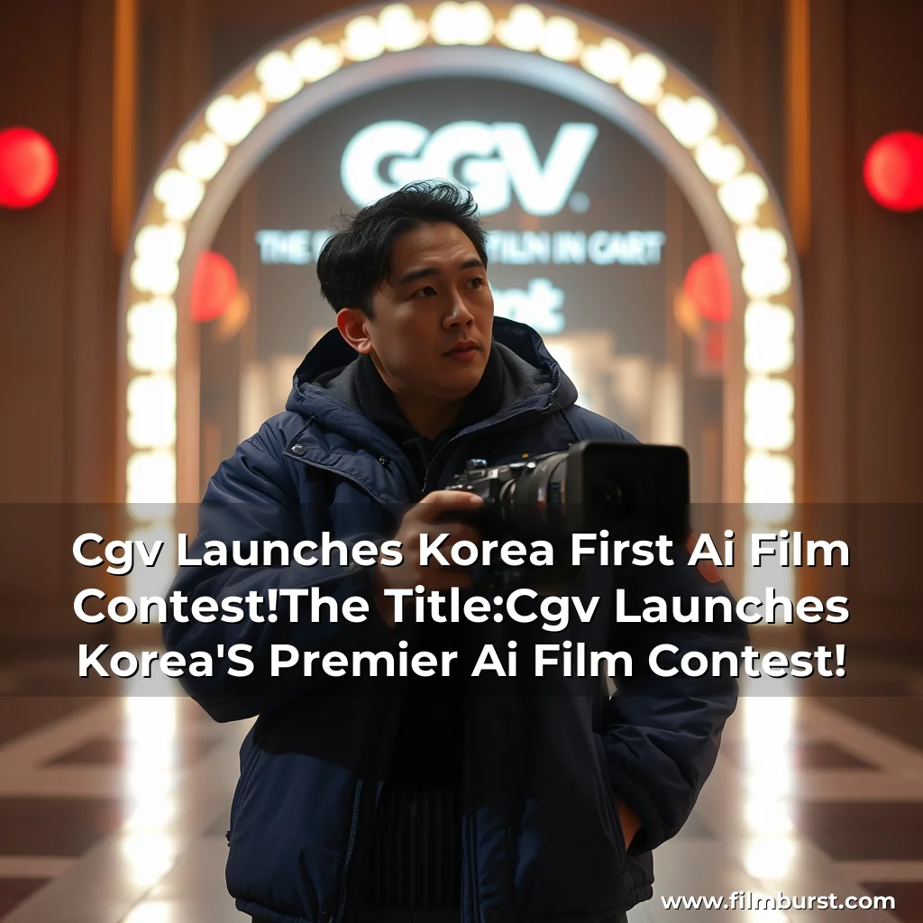 Artistic representation for Cgv Launches Korea First Ai Film Contest!The Title:Cgv Launches Korea'S Premier Ai Film Contest!