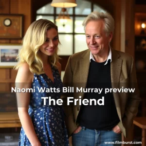 Artistic representation for Naomi Watts Bill Murray preview The Friend