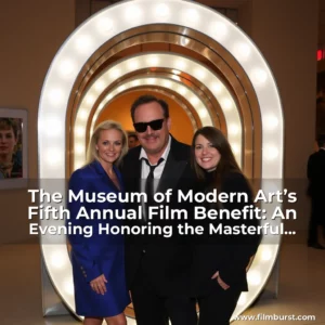 Artistic representation for The Museum of Modern Art’s Fifth Annual Film Benefit: An Evening Honoring the Masterful World of Quentin Tarantino