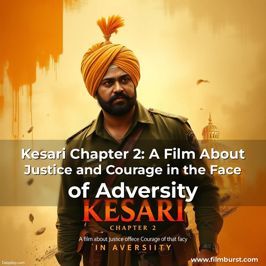 Artistic representation for Kesari Chapter 2: A Film About Justice and Courage in the Face of Adversity