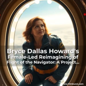 Artistic representation for Bryce Dallas Howard's Female-Led Reimagining of Flight of the Navigator: A Project to Get Excited About