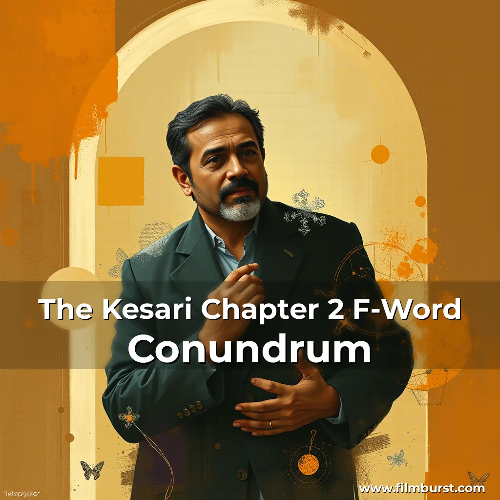 Artistic representation for The Kesari Chapter 2 F-Word Conundrum