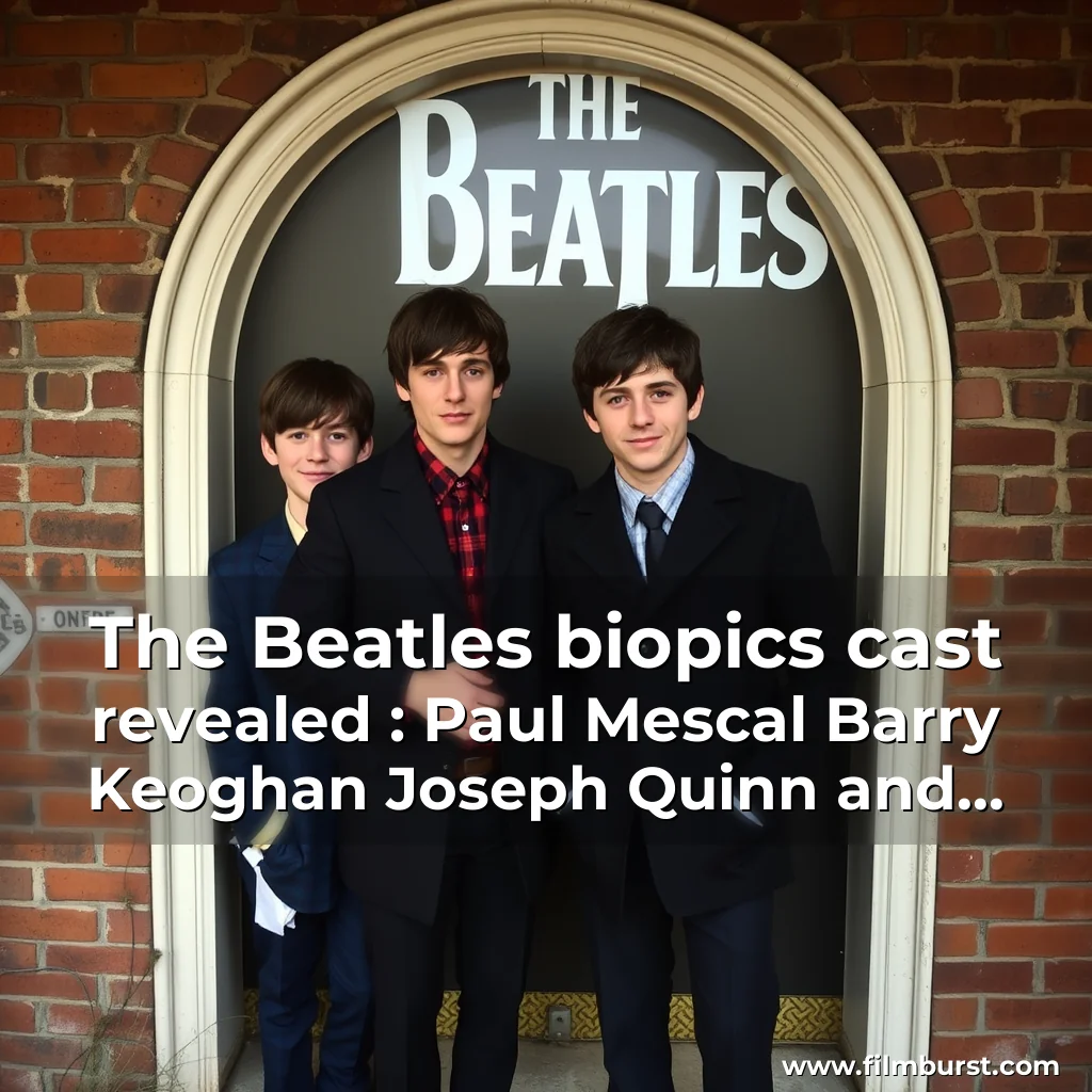 Read more about the article The Beatles biopics cast revealed : Paul Mescal  Barry Keoghan  Joseph Quinn and Harris Dickinson