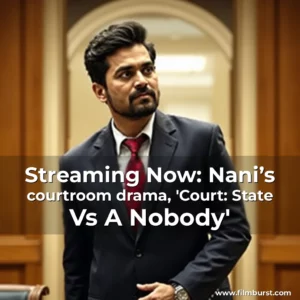 Artistic representation for Streaming Now: Nani’s courtroom drama, 'Court: State Vs A Nobody'
