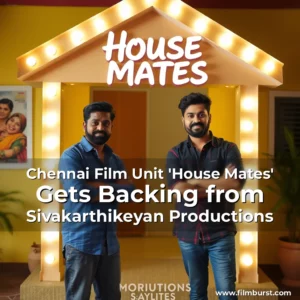 Artistic representation for Chennai Film Unit 'House Mates' Gets Backing from Sivakarthikeyan Productions