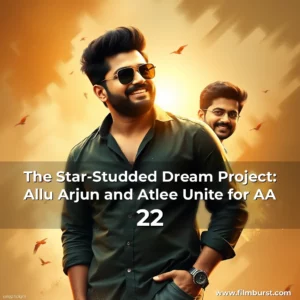 Artistic representation for The Star-Studded Dream Project: Allu Arjun and Atlee Unite for AA 22