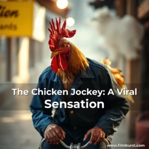 Artistic representation for The Chicken Jockey: A Viral Sensation