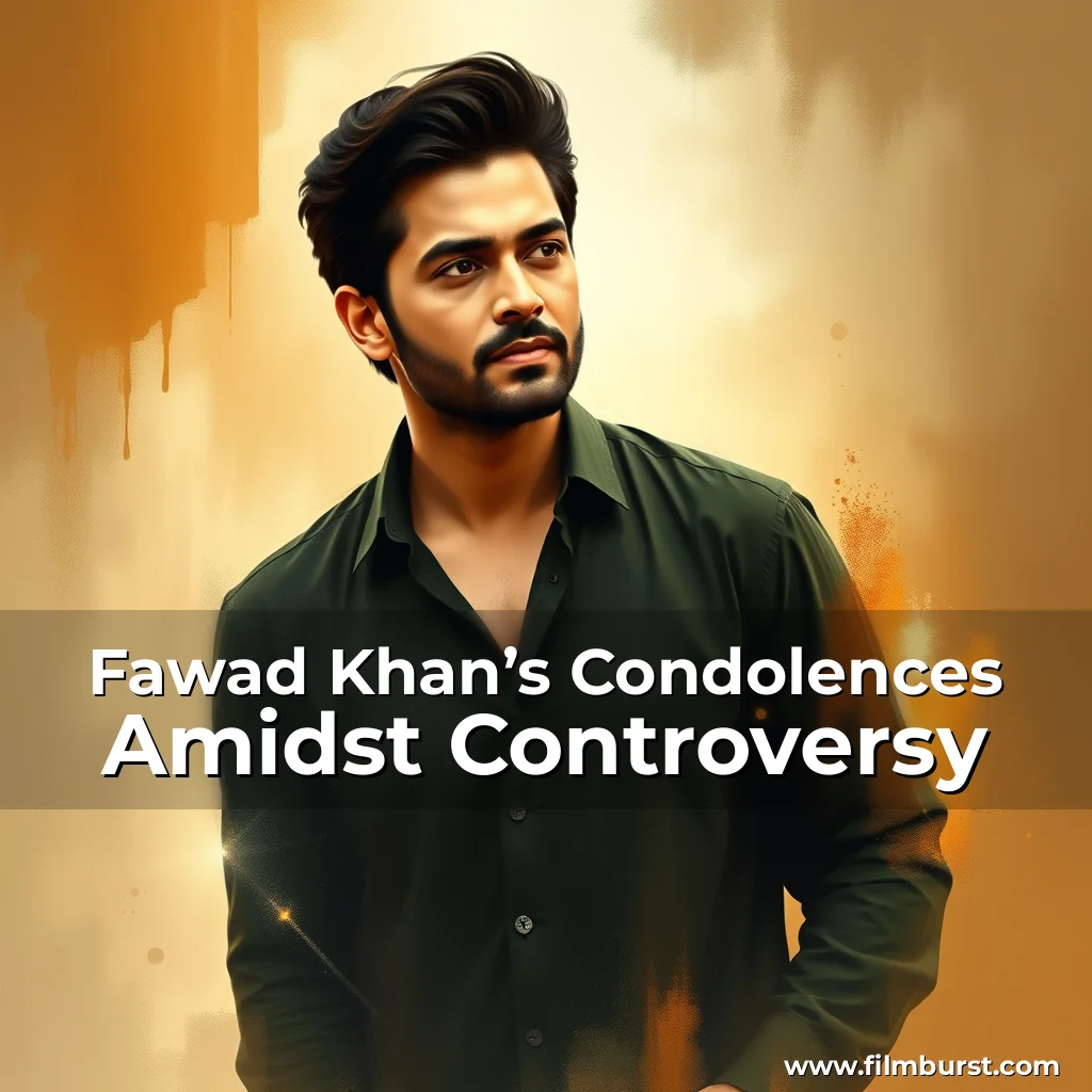 Artistic representation for Fawad Khan’s Condolences Amidst Controversy