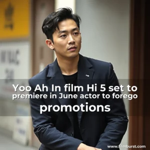 Artistic representation for Yoo Ah In film Hi 5 set to premiere in June actor to forego promotions