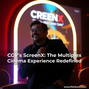 Artistic representation for CGV's ScreenX: The Multiplex Cinema Experience Redefined