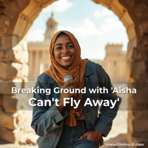 Artistic representation for Breaking Ground with 'Aisha Can't Fly Away'