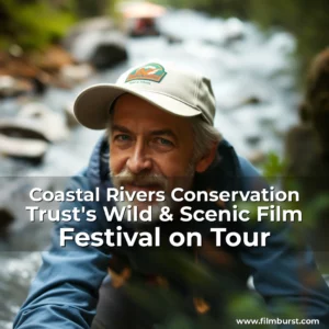 Artistic representation for Coastal Rivers Conservation Trust's Wild & Scenic Film Festival on Tour