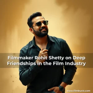 Artistic representation for Filmmaker Rohit Shetty on Deep Friendships in the Film Industry