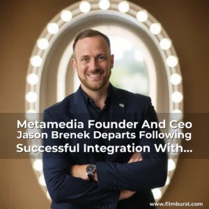 Artistic representation for Metamedia Founder And Ceo Jason Brenek Departs Following Successful Integration With Qube Cinema And The Walt Disney Company!