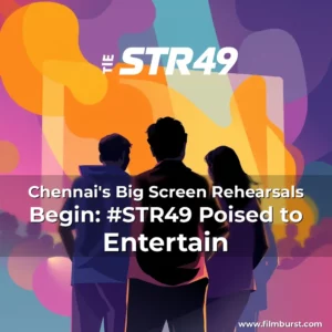 Artistic representation for Chennai's Big Screen Rehearsals Begin: #STR49 Poised to Entertain