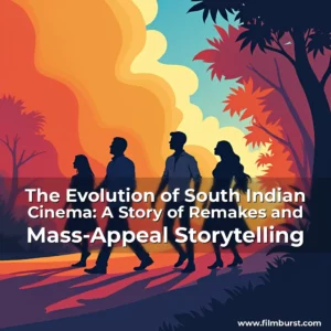 Artistic representation for The Evolution of South Indian Cinema: A Story of Remakes and Mass-Appeal Storytelling