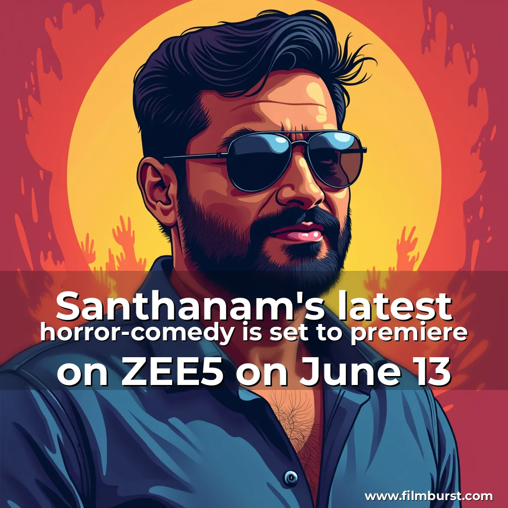 Read more about the article Santhanam’s latest horror-comedy is set to premiere on ZEE5 on June 13