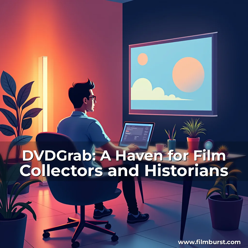 Artistic representation for DVDGrab: A Haven for Film Collectors and Historians