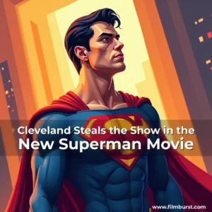 Artistic representation for Cleveland Steals the Show in the New Superman Movie