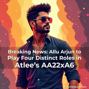 Artistic representation for Breaking News: Allu Arjun to Play Four Distinct Roles in Atlee’s AA22xA6