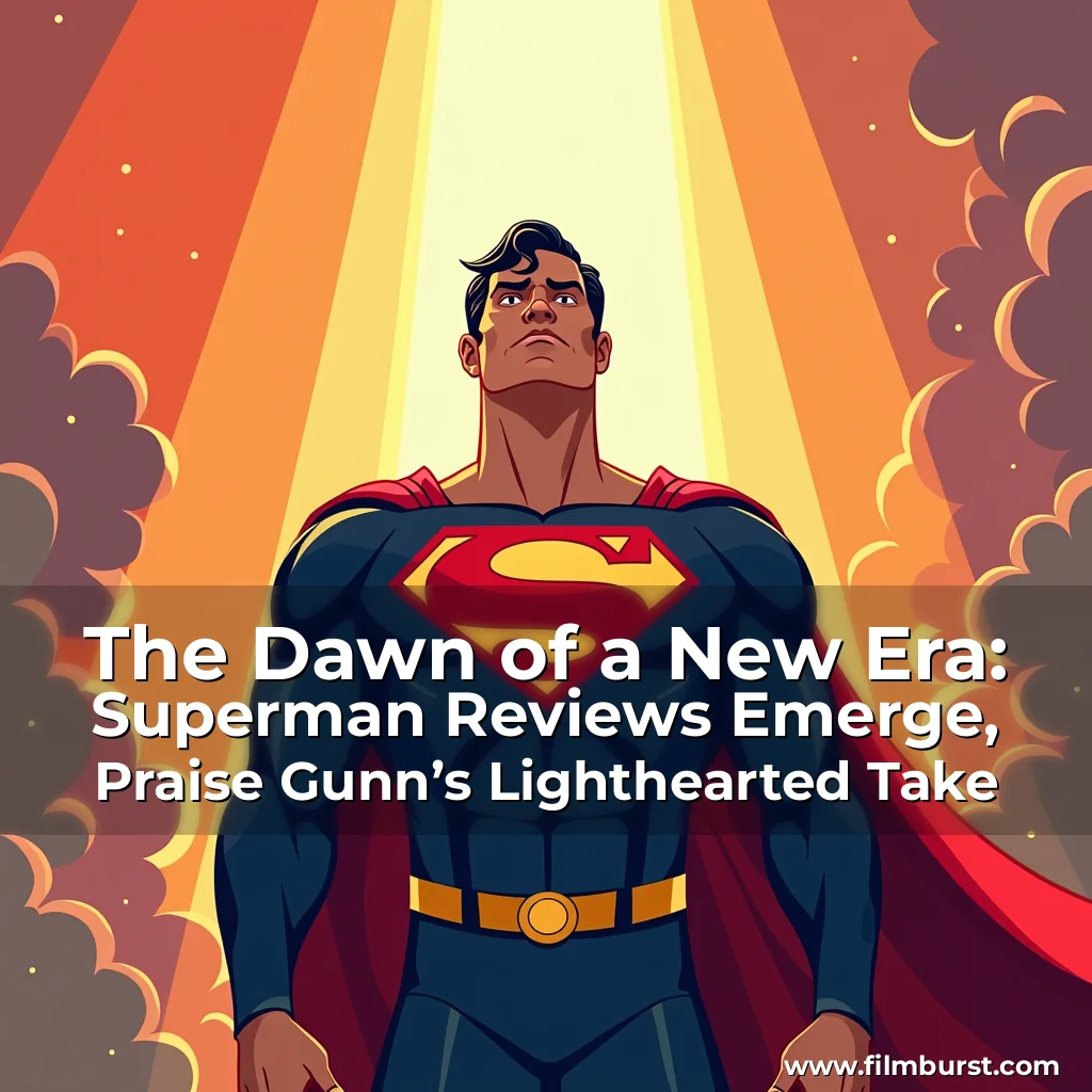 Artistic representation for The Dawn of a New Era: Superman Reviews Emerge, Praise Gunn’s Lighthearted Take