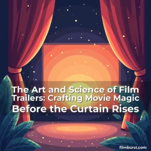 Artistic representation for The Art and Science of Film Trailers: Crafting Movie Magic Before the Curtain Rises