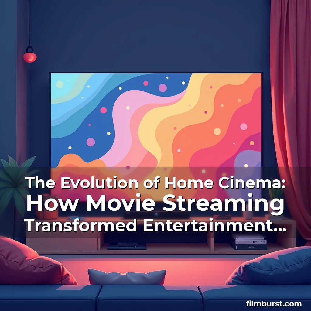 Artistic representation for The Evolution of Home Cinema: How Movie Streaming Transformed Entertainment Forever